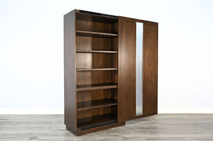 Gen S - Sliding Door Storage Cabinet - Walnut