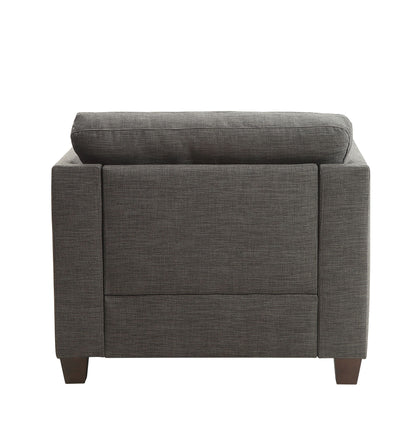 Laurissa - Chair With 3 Pillows - Light Gray