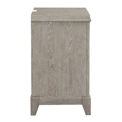 Belmar - 3 Drawer Nightstand - Washed Taupe
