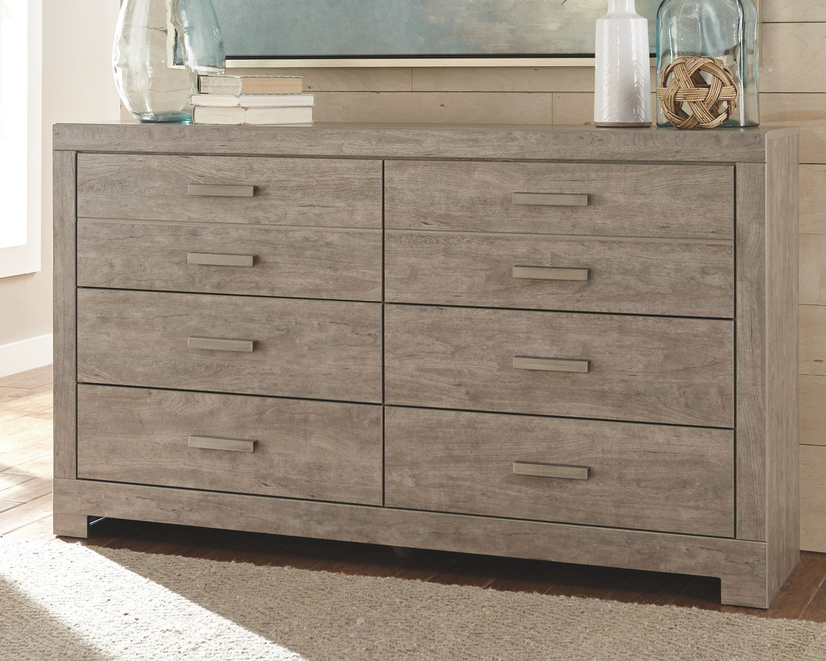 Culverbach - 4 Pc. - Dresser, Mirror, Chest, King Panel Bed - Gray