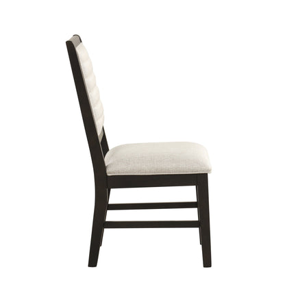 Plateau - Side Chair (Set of 2) - Rustic Espresso / Beige