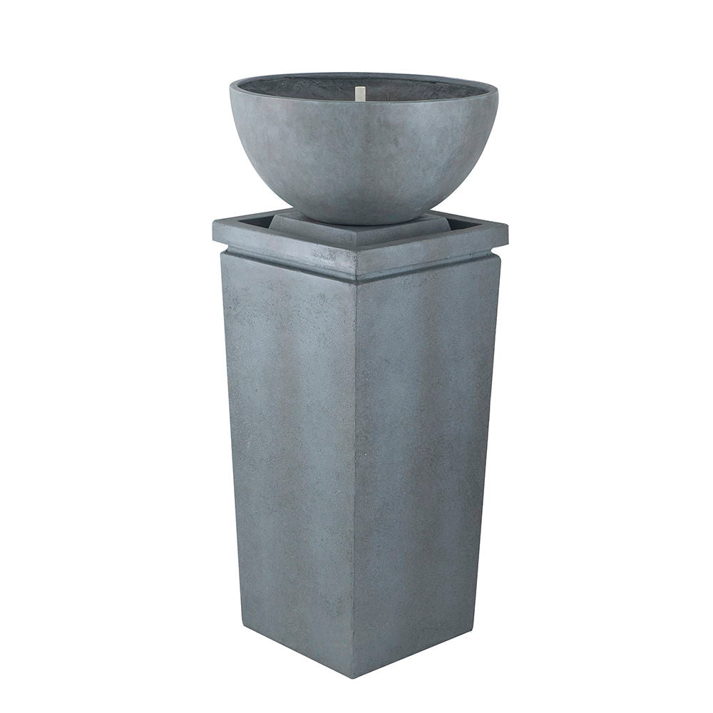 Zen Bowl Water Fountain, Outdoor Bird Feeder / Bath Fountains, Relaxing Water Feature For Garden