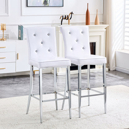 Bar Chairs & Crystal Clasp Design (Set of 2)