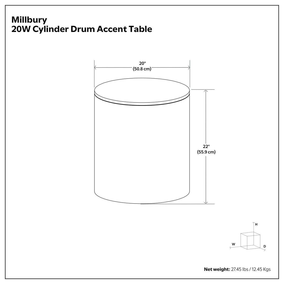 Millbury - Side Table