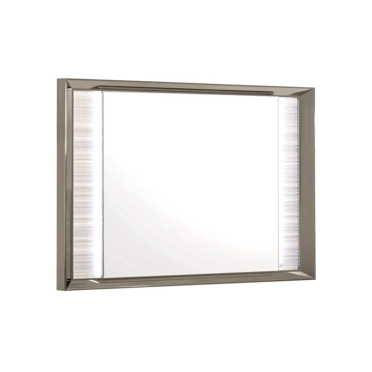 Star - Mirror With Built In LED And Frame - White