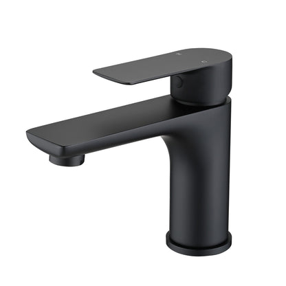 Modern Bathroom Sink Faucet Single Handle Brass Countertop Mount