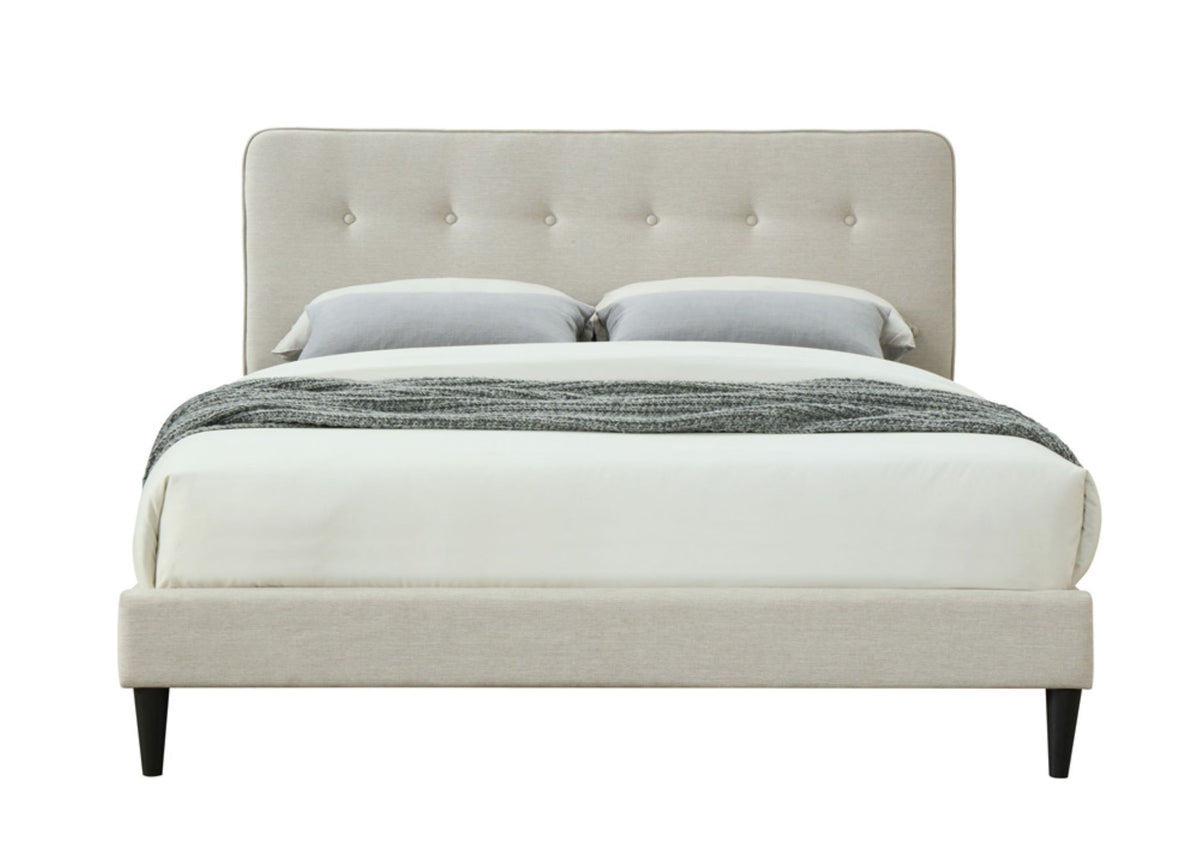 Upholstered Bed Compact With USB