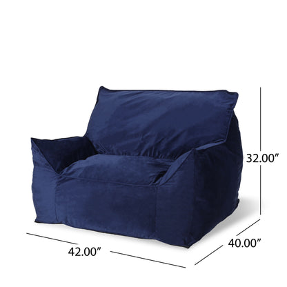 Allea - Bean Bag Chair With Armrests