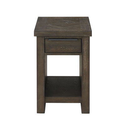 Hearst - Chairside Table - Reclaimed Chevron