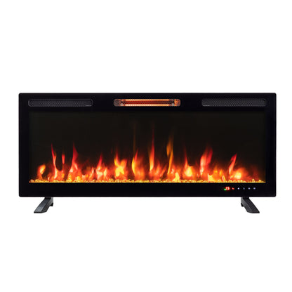 Electric Fireplace With Adjustable Flame
