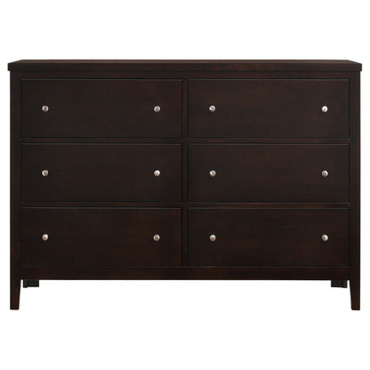 Wedgewood - 6 Drawers Dresser - Cappuccino