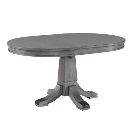 Foundry - Pedestal Table - Brushed Pewter
