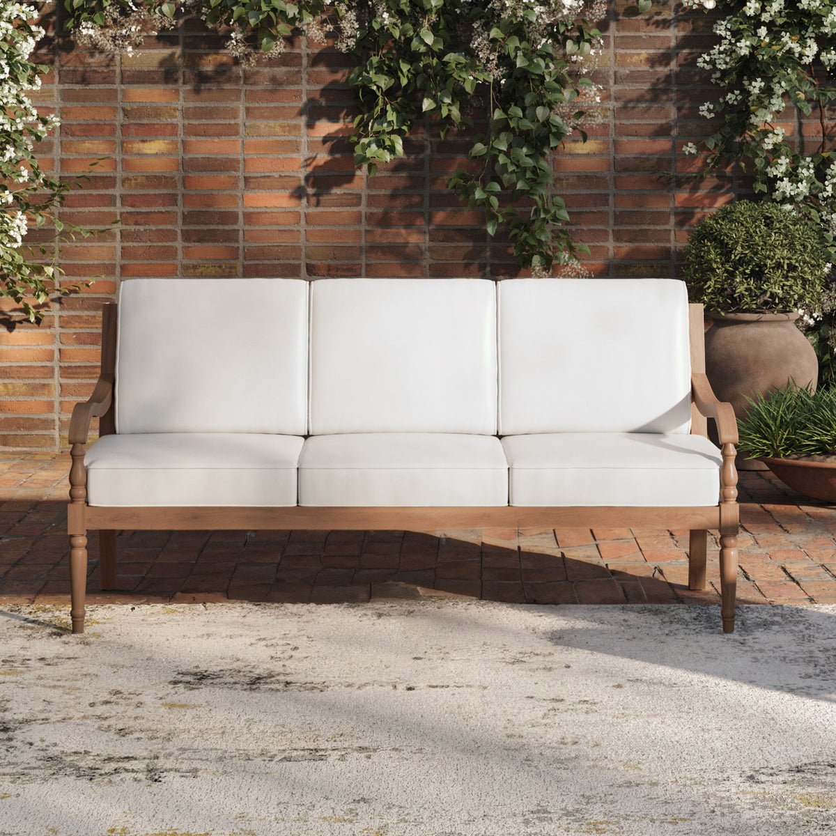 Savannah - Sofa - White Linen