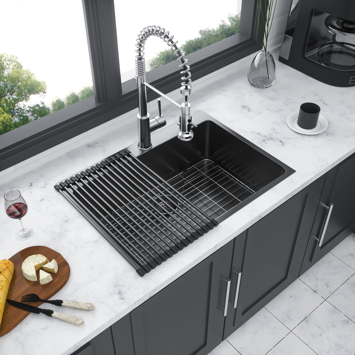 Topmount Kitchen Sink 16 Gauge, Single Bowl