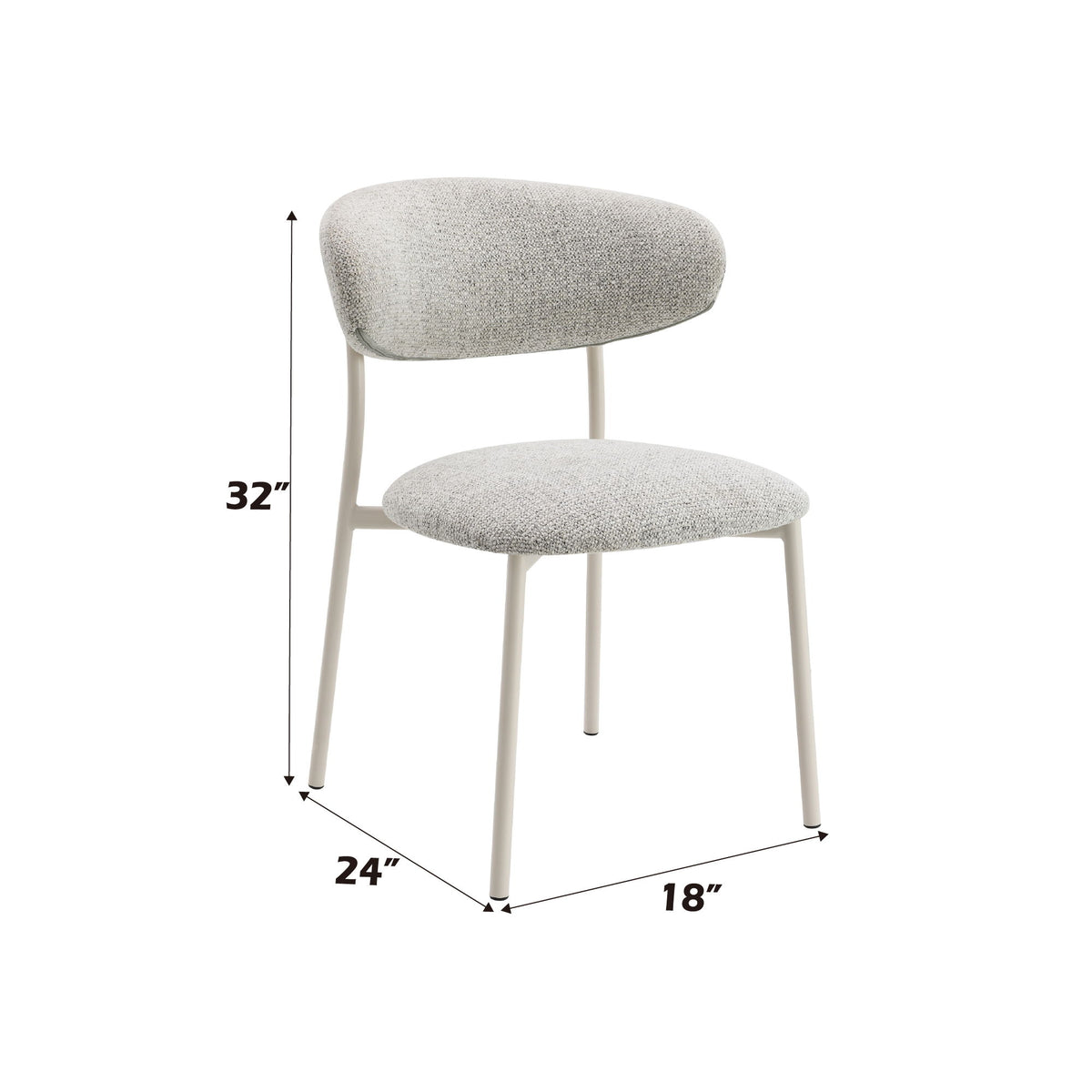 Kalam - Fabric Side Chair (Set of 2) - Gray