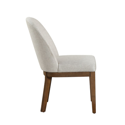 Phoenix - Dining Chair (Set of 2) - Chestnut / Light Gray