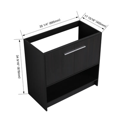 Modern Freestanding Bathroom Vanity With 2 Doors