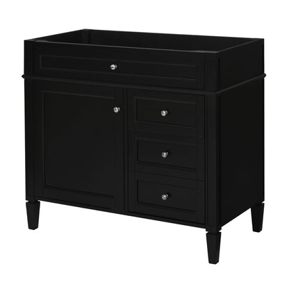 Bathroom Vanity With 2 Drawers And Tip-Out Drawer, Storage Cabinet