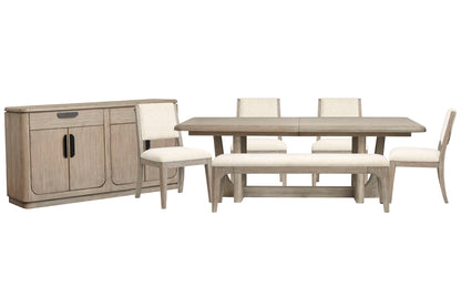 Braelyn - Extendable Trestle Dining Table Set