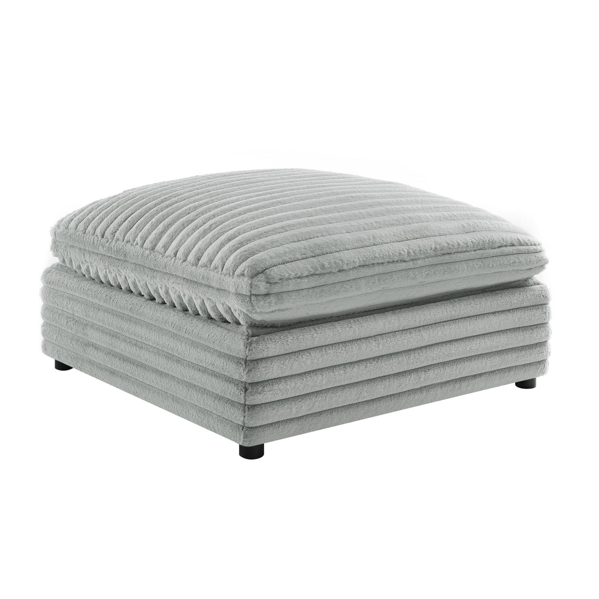 Jenny - Square Ottoman - Gray