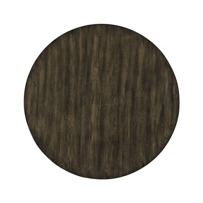 Rex - 48" Round Dining Table - Walnut Brown