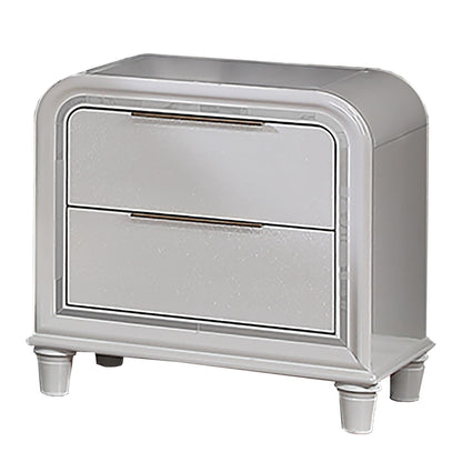 Nightstand With 2 Drawers Bedside Table - White