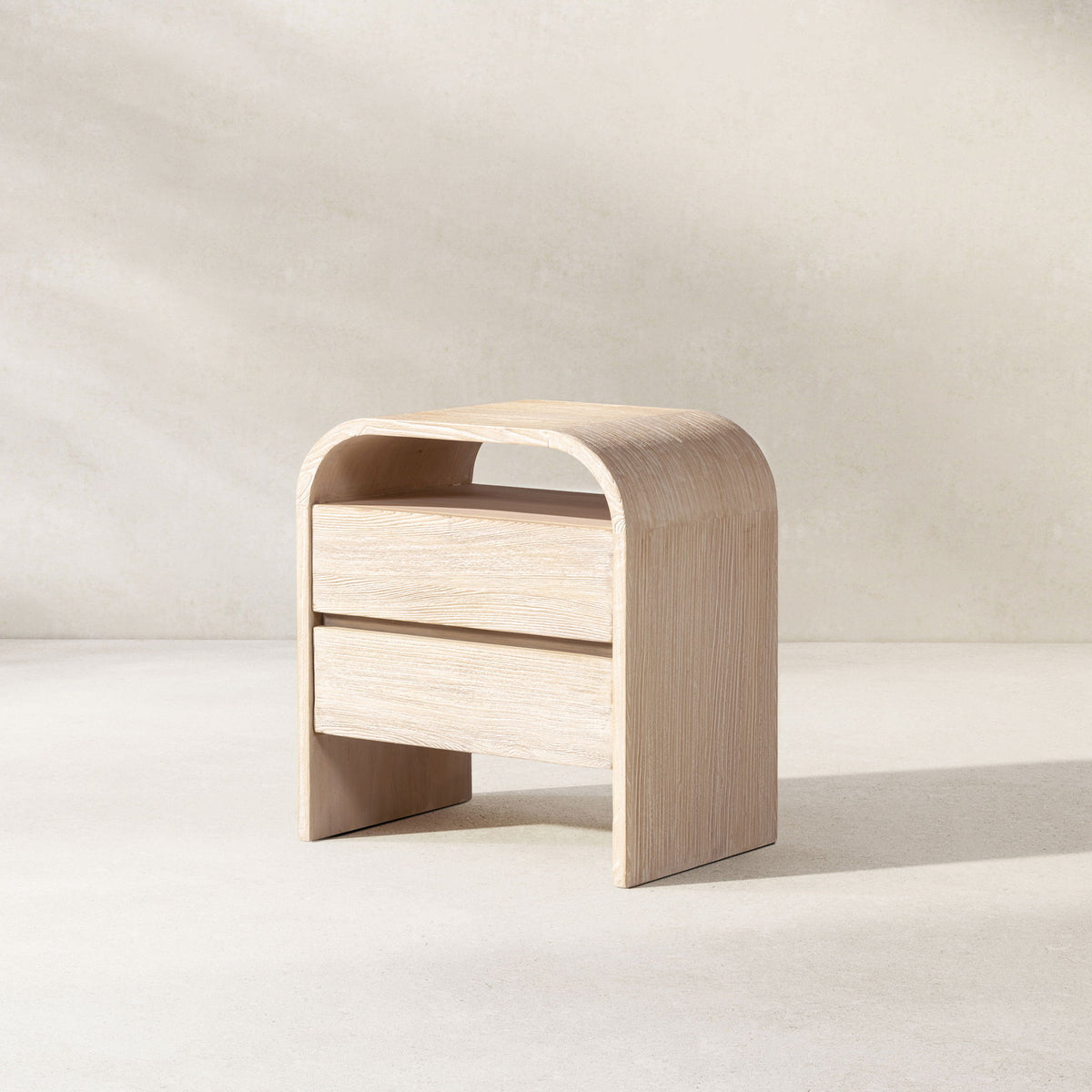 Dune - Side Table - White Washed