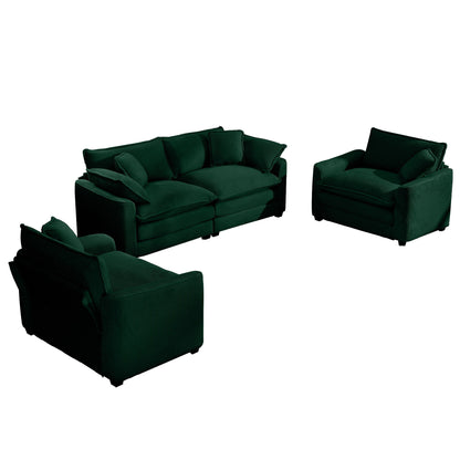 Elegant Oversized Sectional Sofa Set With Deep Seats And Flexible Layout