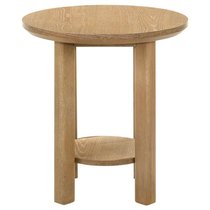 Crispin - Round Table With Lower Shelf