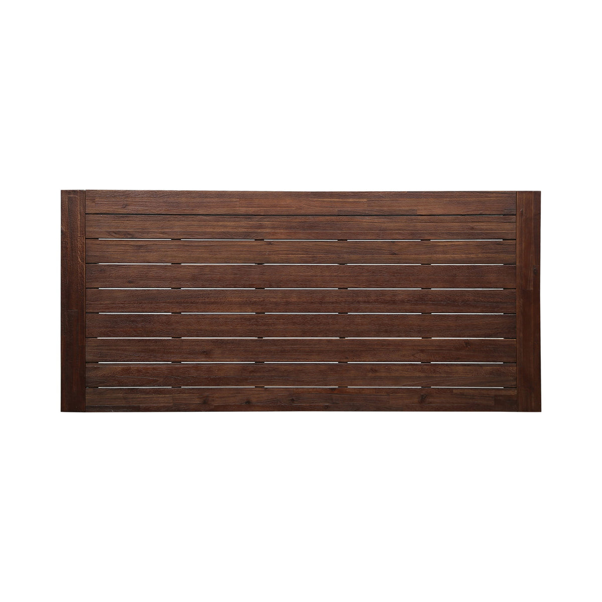 Equilibrium - Outdoor Dining Table With Wooden Frame And Slat Top
