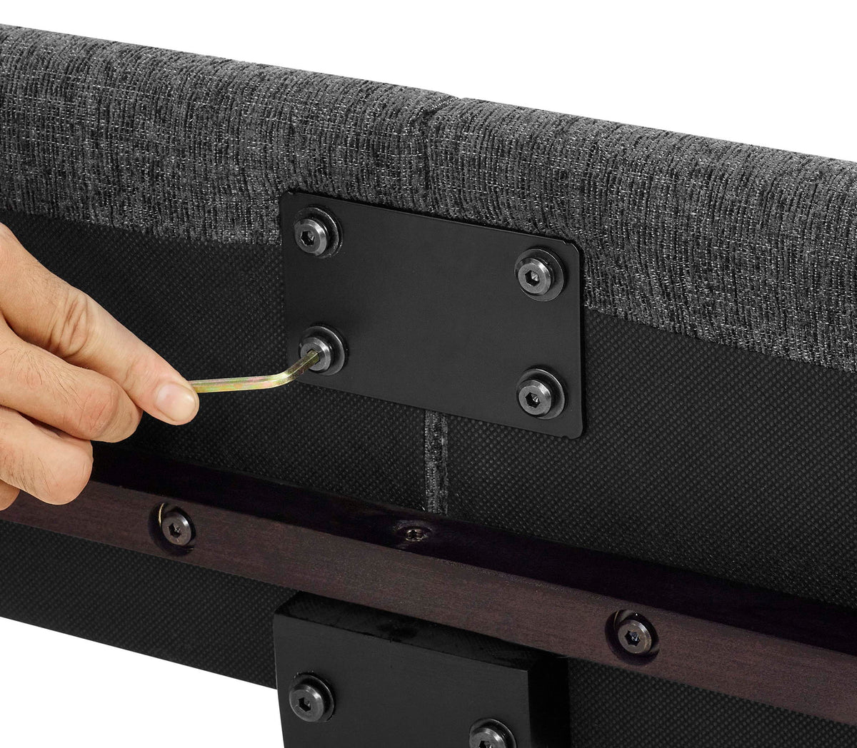 Bridger - Upholstered Squares Panel Bed