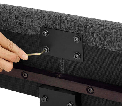 Bridger - Upholstered Squares Panel Bed