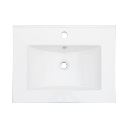 Premium Rectangular Vanity Top With Single Faucet Hole And Overflow