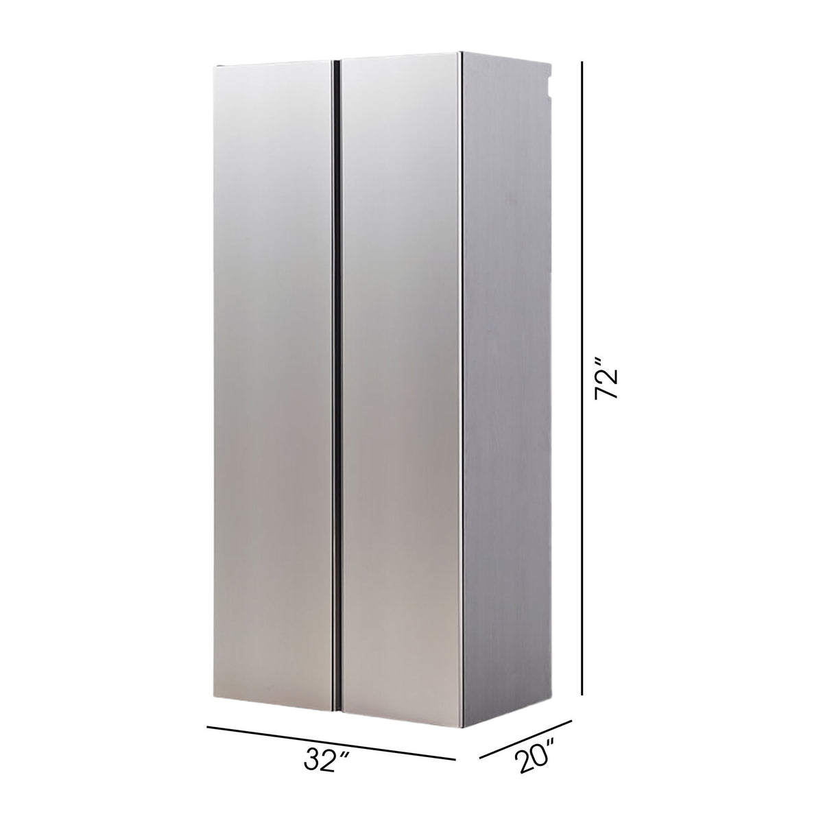Nova Series - Wall Mounted Utility Storage Garage Cabinet - Dark Gray