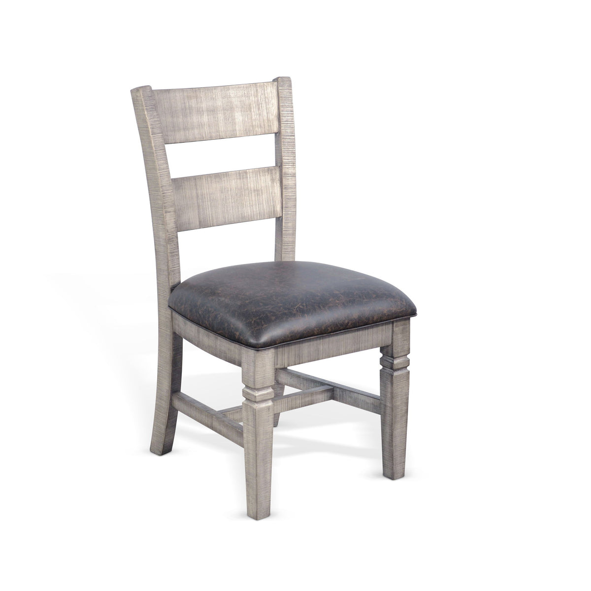Homestead Hills - Ladderback Dining Chair (Set of 2) - Tobacco Leaf / Alpine Gray
