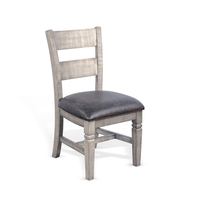 Homestead Hills - Ladderback Dining Chair (Set of 2) - Tobacco Leaf / Alpine Gray
