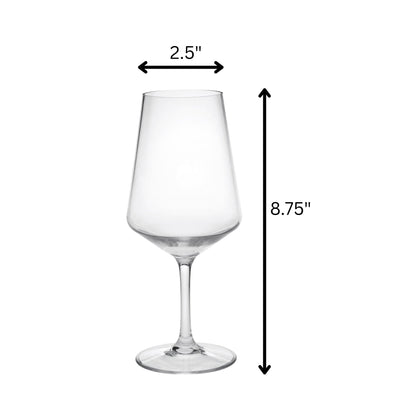 Tritan Lexington - Leadingware Unbreakable Wine Glass (Set of 4), Bpa Free, 19Oz - Clear