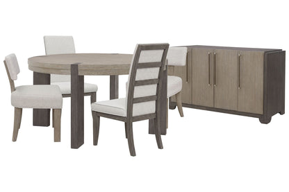 Anderson Park - Round Dining Table Set With Klismos Chairs