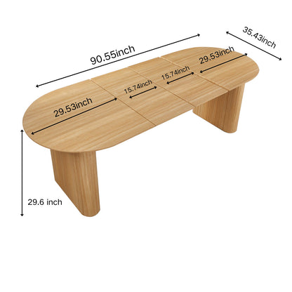 Extensible Dining Table, Suitable For 4 - 6 People - Oak