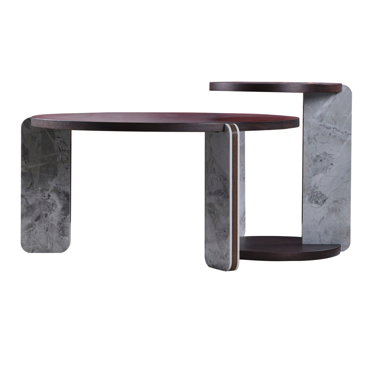 Coffee Table Set With Center Table & Side Table
