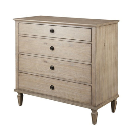 French Inspired Small Dresser - Wire Brushed Light Natural