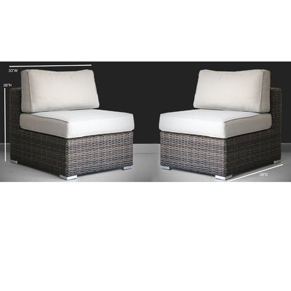 Minnesota - Armless Patio Chairs (Set of 2)
