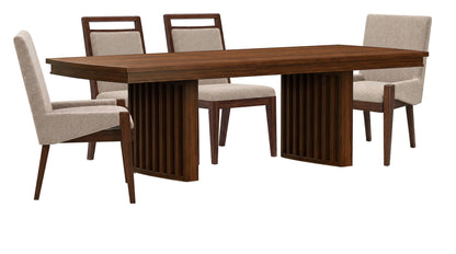 Reena - Extendable Trestle Dining Table Set