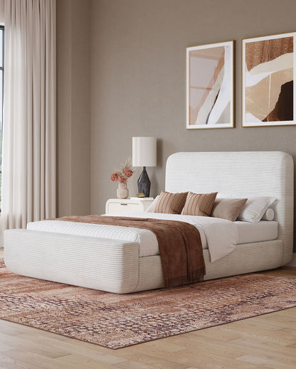 Blossom Wisteria - Upholstered Platform Bed