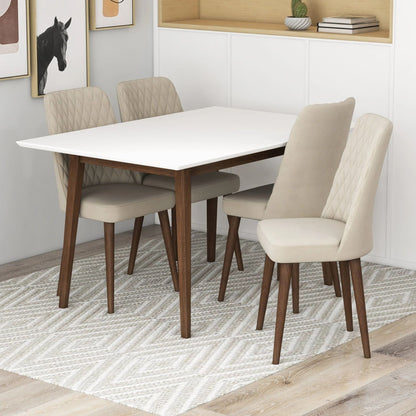 Mary - Modern Style Rectangular Dining Kitchen Table