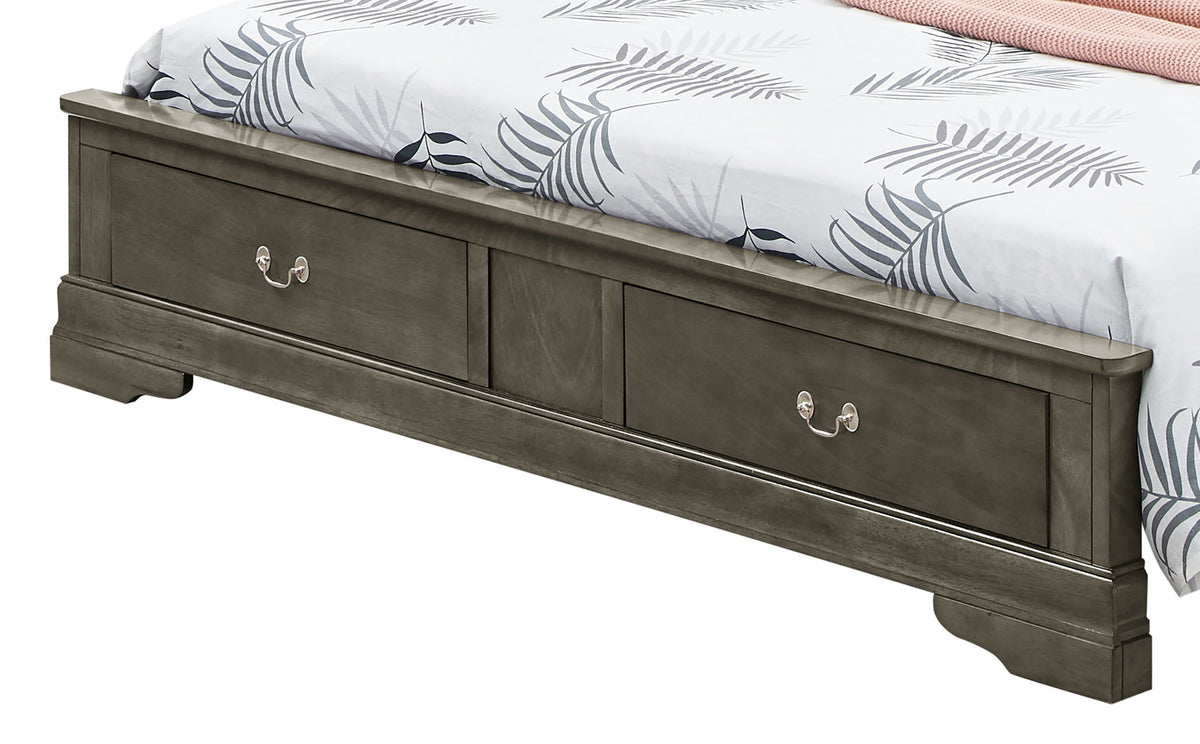 Upholstered Panel Sleigh Bed Design