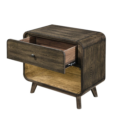 Rex - Nightstand - Walnut Brown