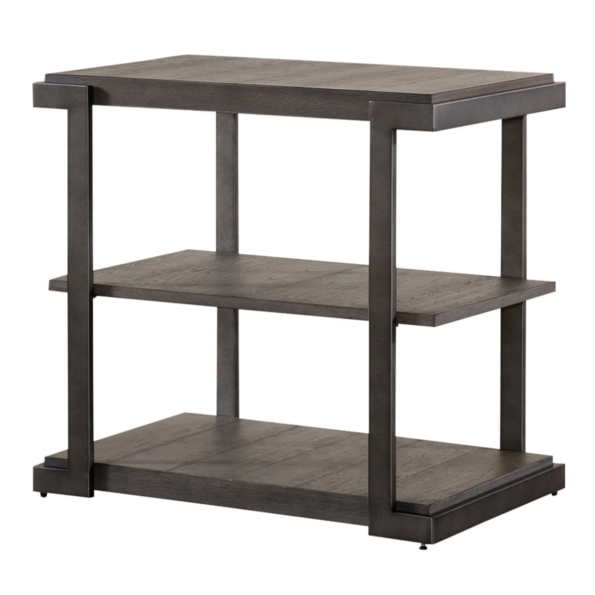 Modern View - Tiered End Table - Dark Gray