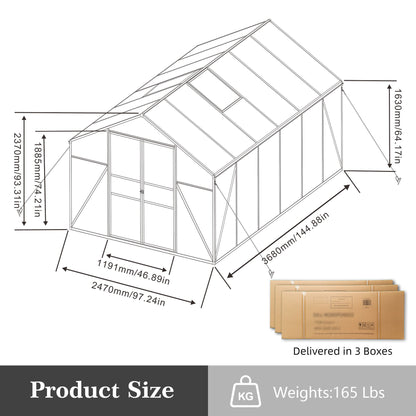 Gain Height Windproof house All Season Outdoor Garden Shelter
