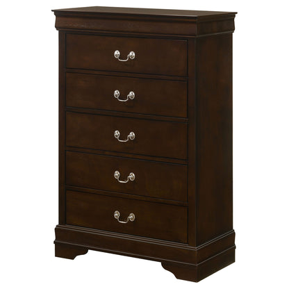 Janson - 5 Drawer Bedroom Chest - Cappuccino